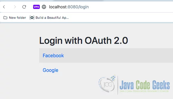 Spring Authorization: Social Login Authentication with OAuth2 Login Page