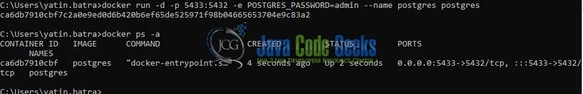 Spring JPA Like Query Example: Postgresql on Docker