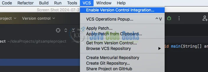 Enable Version Control Integration