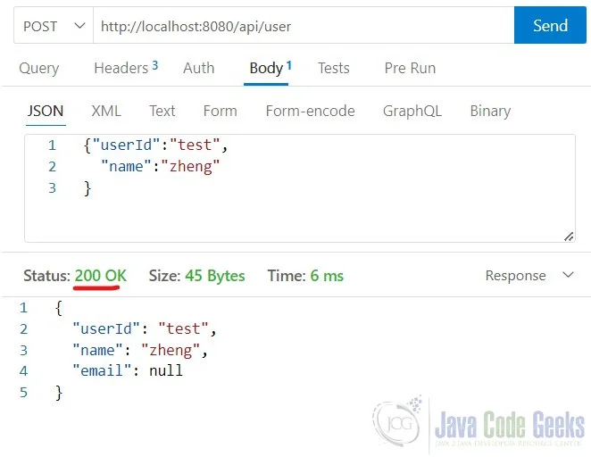 Rest Validation Valid Request