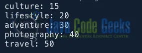 java list sort pairs example output