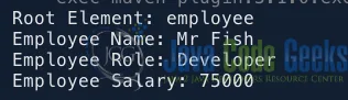 java xml fragment document node example output