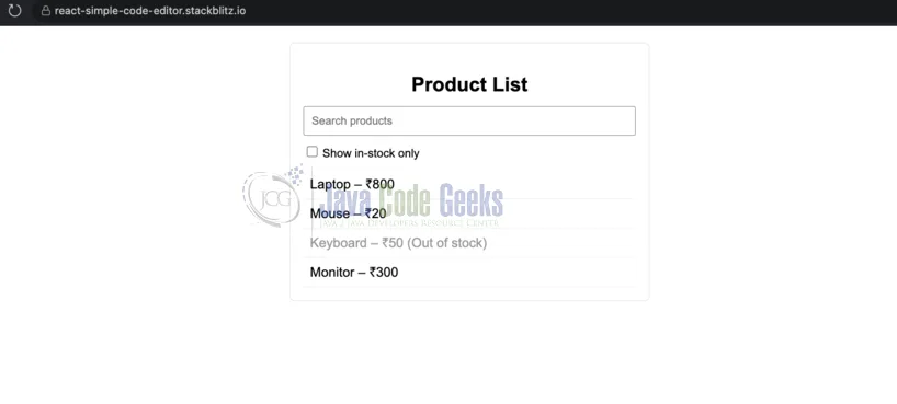 Fig. 1: Demo Output 1
